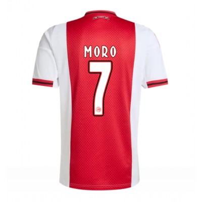 Moški Nogometni dresi Ajax Raul Moro #7 Domači 2025-26 Kratek Rokav Moški Nogometni dresi Ajax Raul Moro #7 Domači 2025-26 Kratek Rokav